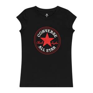 CONVERSE Tričko  červená / čierna / biela