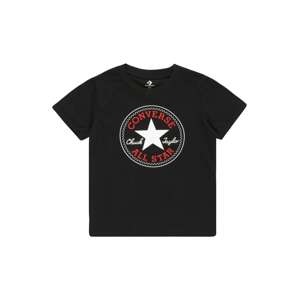 CONVERSE Tričko  červená / čierna / biela