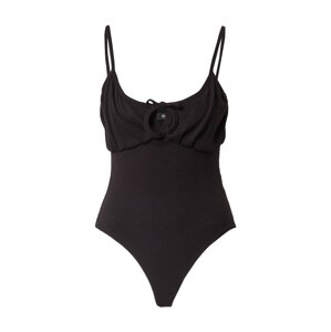 Missguided Košeľové body  čierna