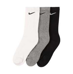 NIKE Športové ponožky 'Everyday'  sivá melírovaná / čierna / biela