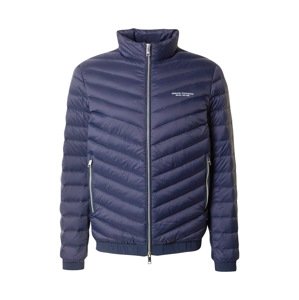 ARMANI EXCHANGE Zimná bunda  námornícka modrá / biela
