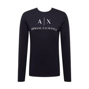ARMANI EXCHANGE Tričko  námornícka modrá / biela