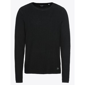 Only & Sons Sveter 'onsDAN 7 STRUCTURE CREW NECK NOOS'  čierna