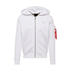 ALPHA INDUSTRIES Tepláková bunda  čierna / biela