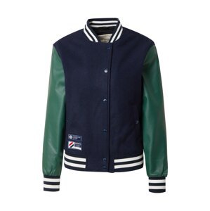Superdry Prechodná bunda  námornícka modrá / zelená / biela