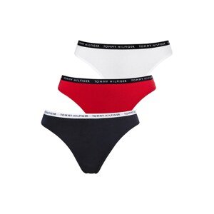 Tommy Hilfiger Underwear Tangá  námornícka modrá / tmavočervená / čierna / biela