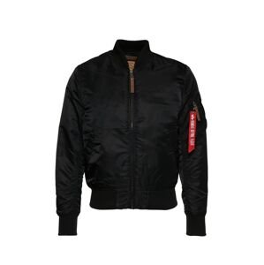 ALPHA INDUSTRIES Prechodná bunda 'MA-1 VF 59'  červená / čierna