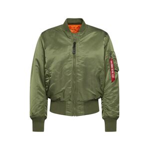 ALPHA INDUSTRIES Prechodná bunda 'MA-1'  olivová / červená