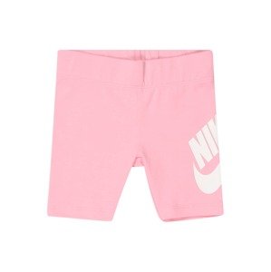 Nike Sportswear Nohavice  ružová / biela