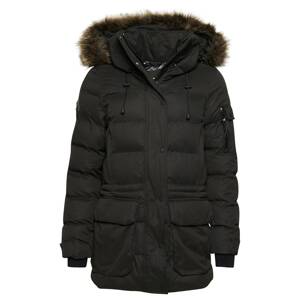 Superdry Zimná bunda  čierna