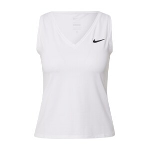 NIKE Športový top 'Court Victory'  čierna / biela