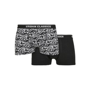 Urban Classics Boxerky  čierna / biela