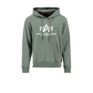 ALPHA INDUSTRIES Sveter  zelená / biela