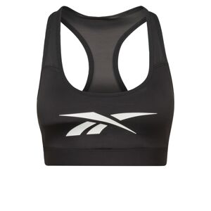 Reebok Športová podprsenka  čierna / biela