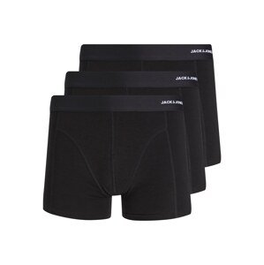 JACK & JONES Boxerky  čierna / biela