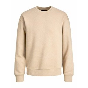 JACK & JONES Mikina 'JJEStar'  béžová melírovaná