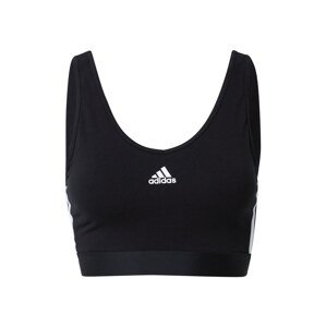 ADIDAS SPORTSWEAR Športová podprsenka 'Essentials'  čierna / biela