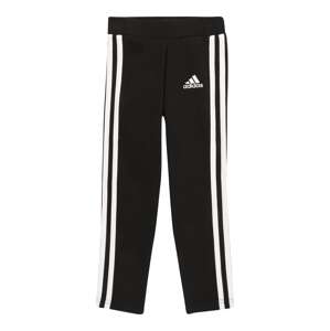 ADIDAS SPORTSWEAR Športové nohavice 'Essentials'  čierna / biela