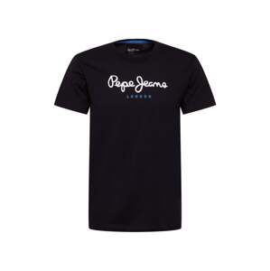 Pepe Jeans Tričko 'Eggo'  modrá / čierna / biela