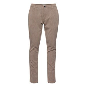 !Solid Chino nohavice 'DS FREDERIC'  tmavobéžová