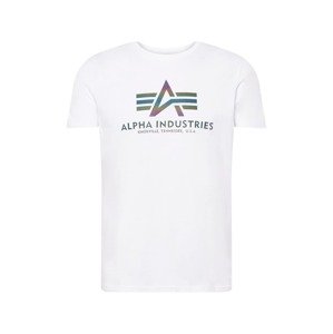 ALPHA INDUSTRIES Tričko  čierna / biela