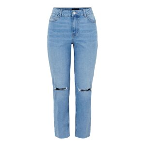 PIECES Džínsy 'Luna'  modrá denim / hnedá