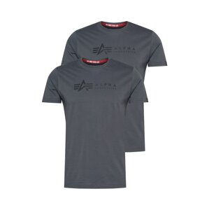 ALPHA INDUSTRIES Tričko  sivá