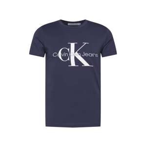 Calvin Klein Jeans Tričko  námornícka modrá / sivá / biela