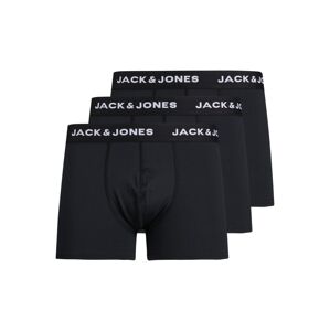 JACK & JONES Boxerky  čierna / biela