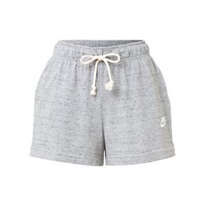 Nike Sportswear Nohavice  sivá melírovaná / biela