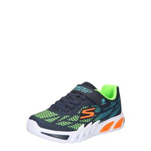 SKECHERS Tenisky 'Flex-Glow Elite - Vorlo'  tyrkysová / tmavomodrá / svetlozelená / oranžová