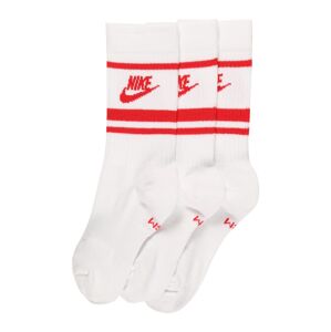 Nike Sportswear Ponožky 'Everyday Essential'  červená / biela