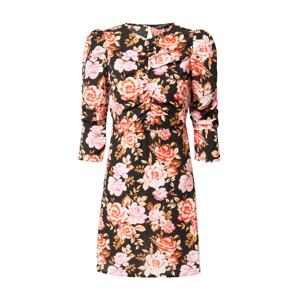 Dorothy Perkins Šaty  béžová / oranžová / ružová / ružová / čierna