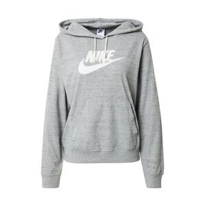 Nike Sportswear Mikina  sivá melírovaná / biela