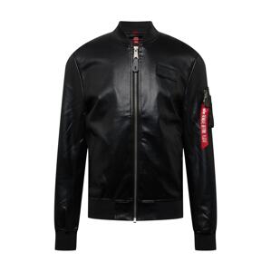 ALPHA INDUSTRIES Prechodná bunda  červená / čierna / biela