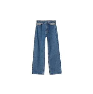 MANGO Džínsy  modrá denim