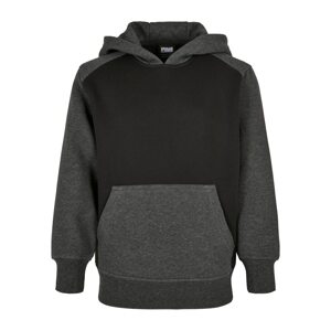 Urban Classics Mikina  sivá melírovaná / čierna