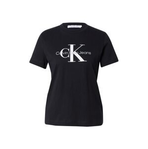 Calvin Klein Jeans Tričko  čierna / biela