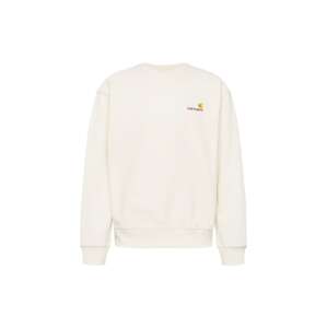 Carhartt WIP Mikina 'American Script'  béžová / čokoládová / žltá