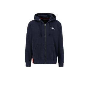 ALPHA INDUSTRIES Tepláková bunda  tmavomodrá / biela