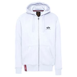 ALPHA INDUSTRIES Tepláková bunda  čierna / biela