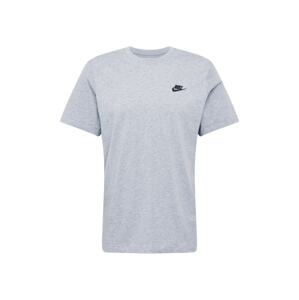 Nike Sportswear Tričko 'Club'  námornícka modrá / sivá melírovaná