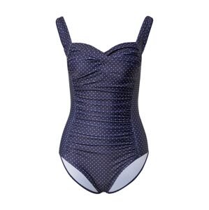 Hunkemöller Jednodielne plavky 'Ocean Bloom'  námornícka modrá / biela