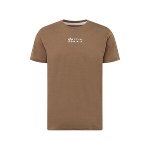 ALPHA INDUSTRIES Tričko  brokátová / biela
