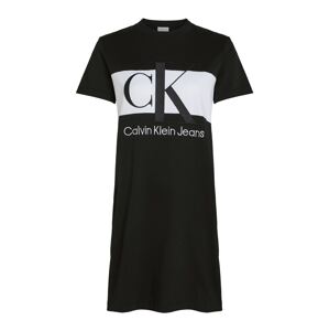 Calvin Klein Jeans Šaty  čierna / biela