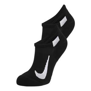 NIKE Športové ponožky 'Multiplier'  čierna / biela