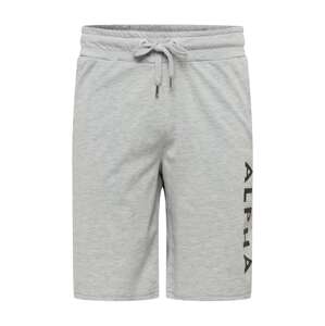 ALPHA INDUSTRIES Nohavice  sivá / čierna