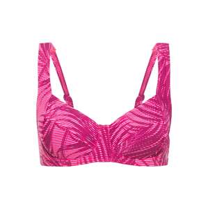 LASCANA ACTIVE Športový bikinový top  ružová / bordová / biela