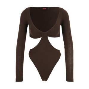Misspap Košeľové body  čokoládová