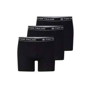 TOM TAILOR Boxerky  čierna / biela